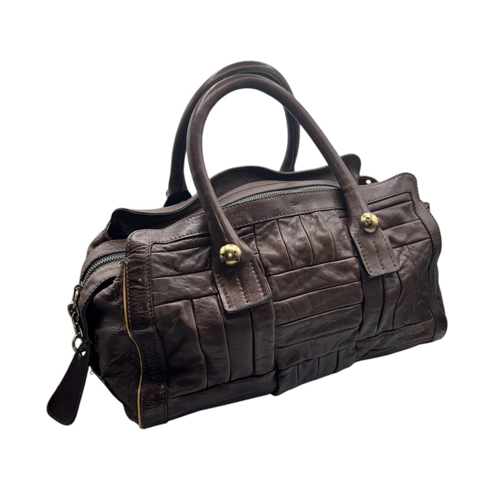 Chloe Leather Boston Bag